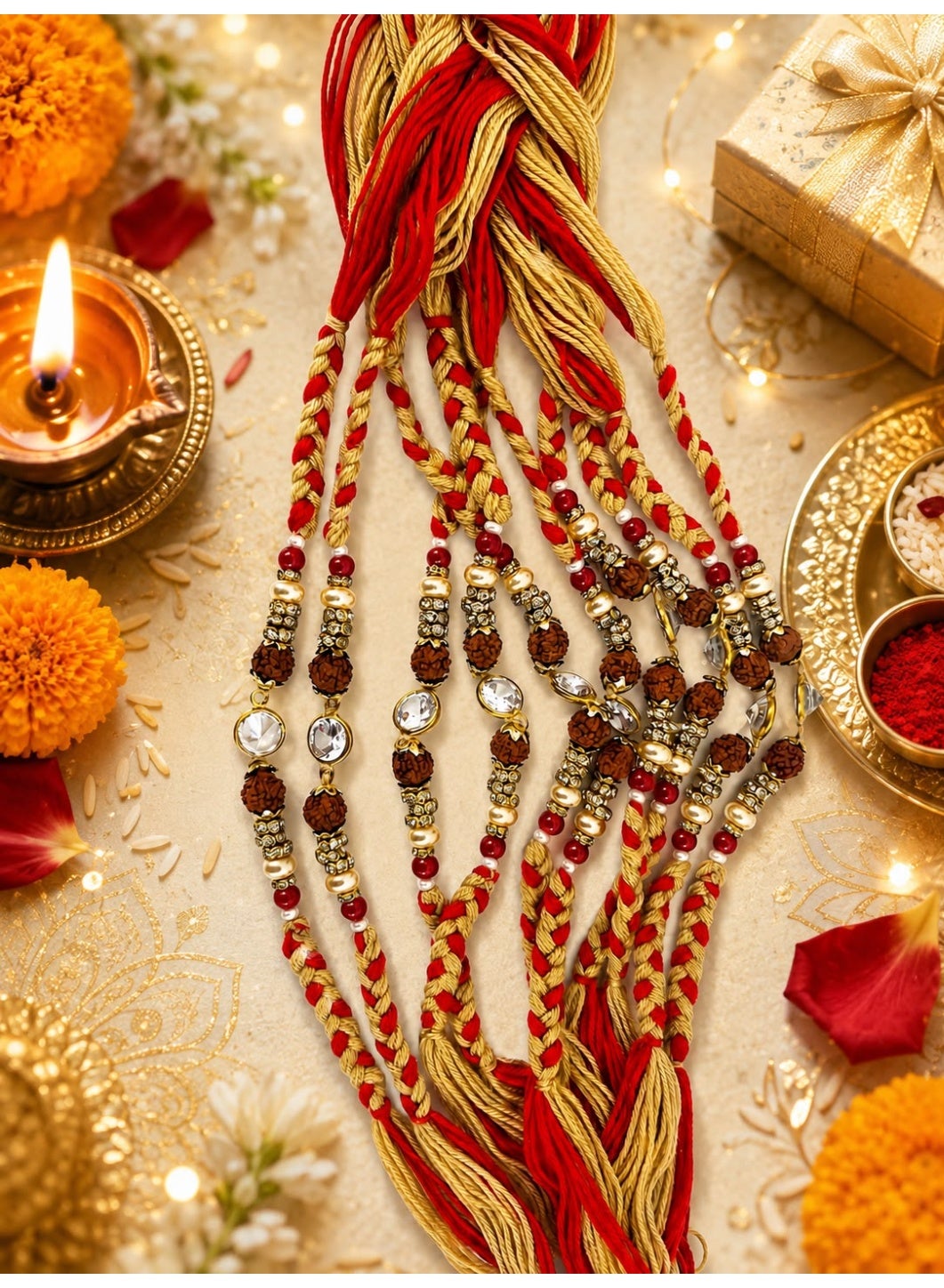 Rudraksh Rakhi, Pack of 3