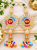 Shubh Labh Diwali Decor Hanging with Tassels & Beads