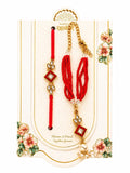 Bhai Bhabhi Rakhi Pair with Lumba Bracelet for Rakshabandhan
