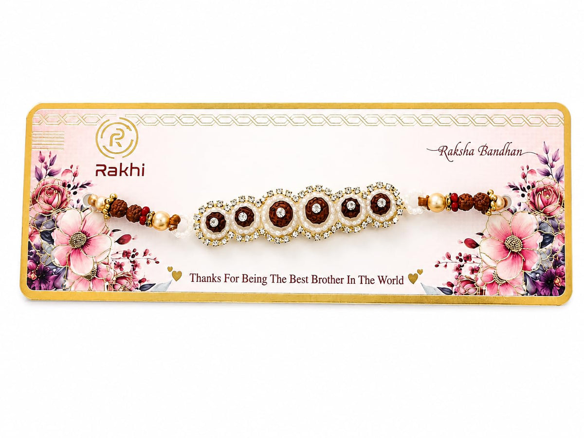 Rakhi Rudraksha Rakhi Thread for Raksha Bandhan