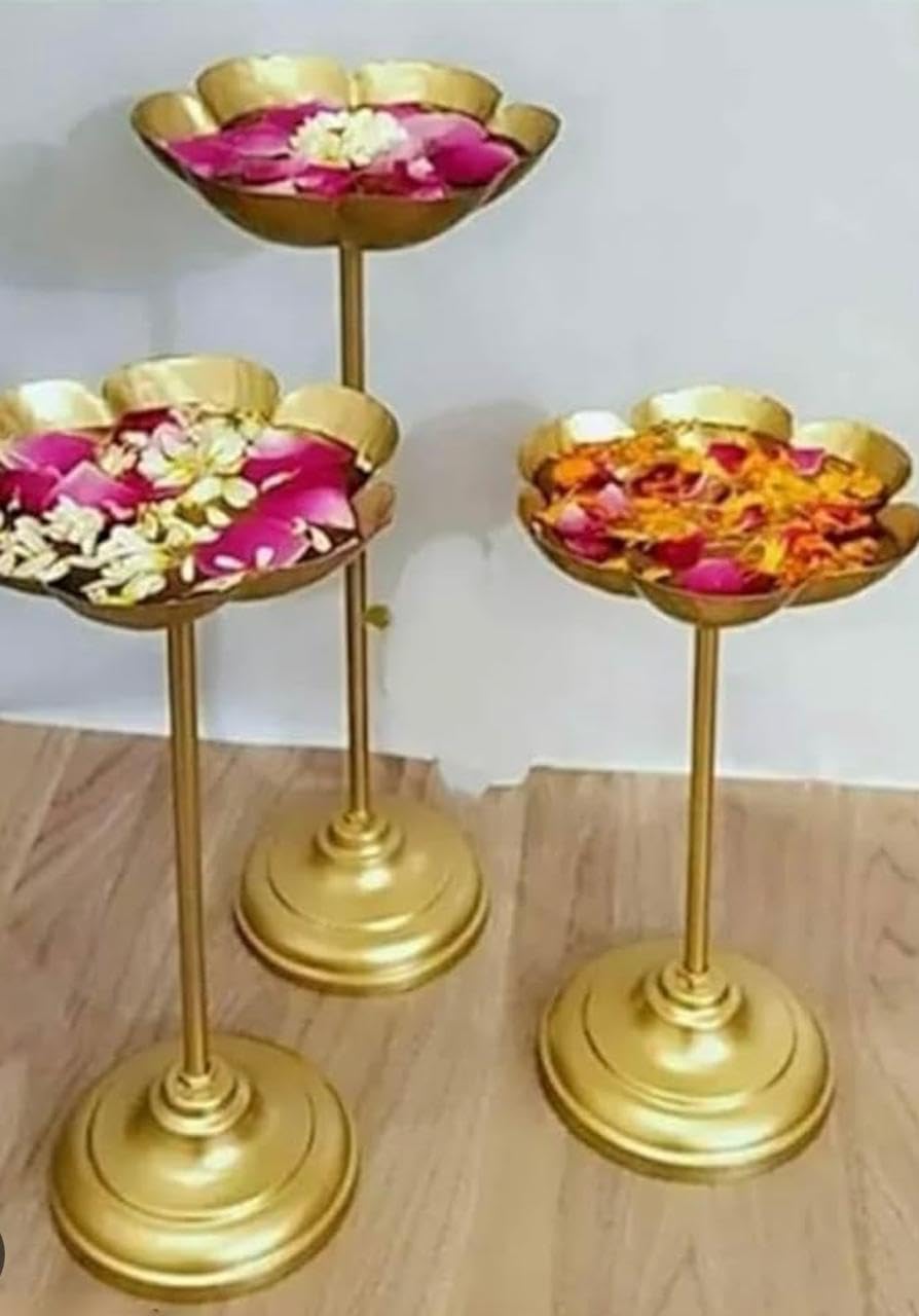 Diwali Decoration Tasla Urli Set Gold
