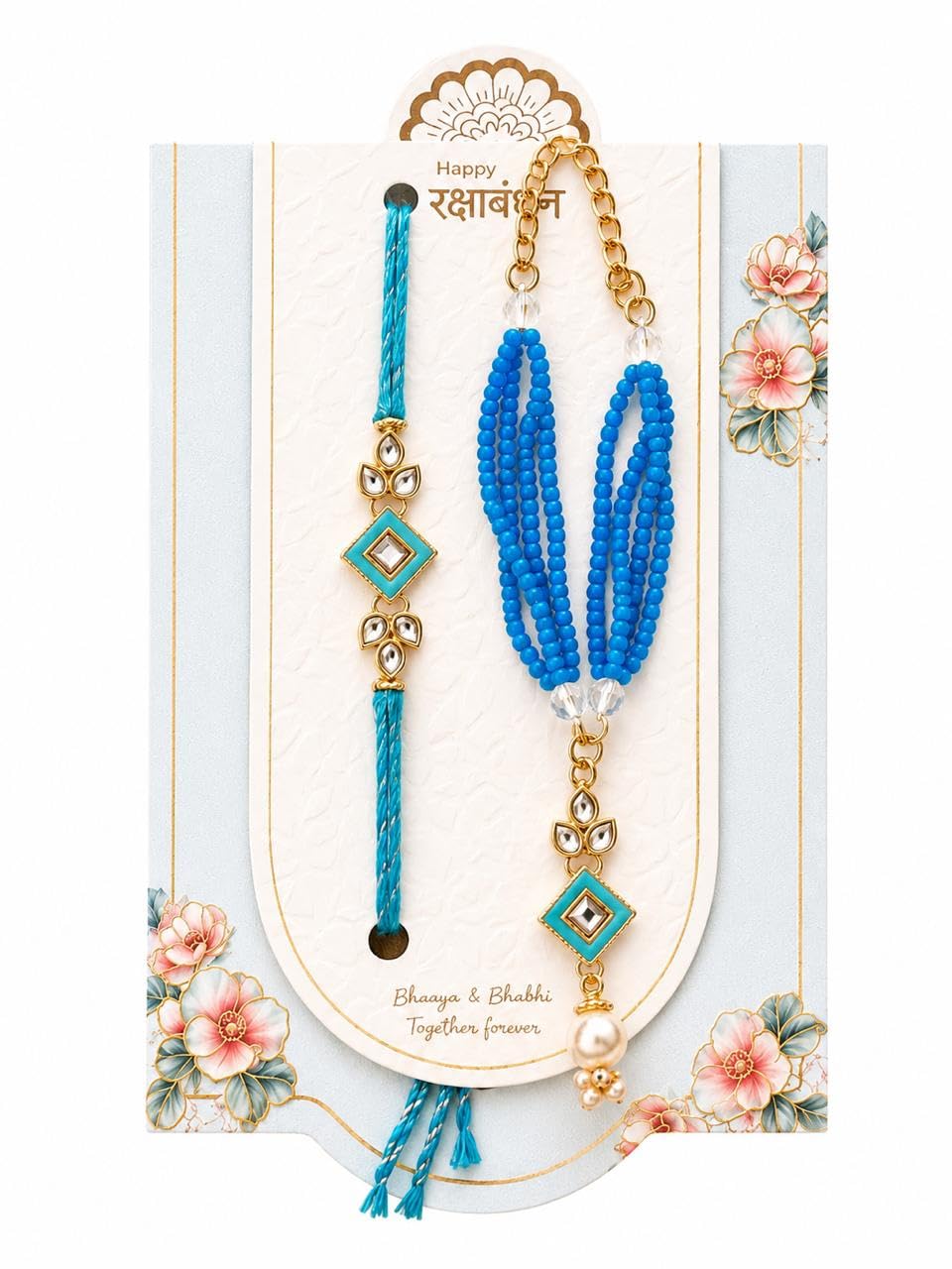 Rakhi Bhai Bhabhi Pair Bracelet Lumba Rakshabandhan Set