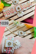 Rakhi Pair, Bhai Rakhi and Bhabhi Broad Band Bracelet with Thread and Beads