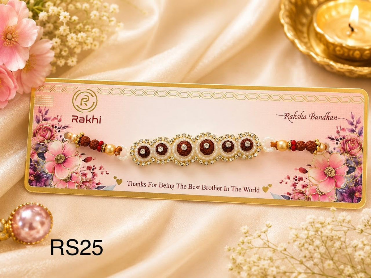 Rakhi Rudraksha Rakhi Thread for Raksha Bandhan