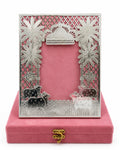 German Silver Coated Photo Frame with Velvet Gift Box