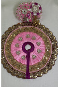 Laddu Gopal Poshak, Pink and Purple, 10 Inches