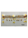 Handcrafted Door Toran with Beads and Tassels, 40 Inches, Diwali Decor