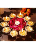 Round Urli Bowl, 10 Inches, Tealight Holder, in Box, Diwali Decor
